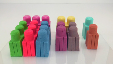 Colorful Sand Bricks – Satisfying Brick Molding!